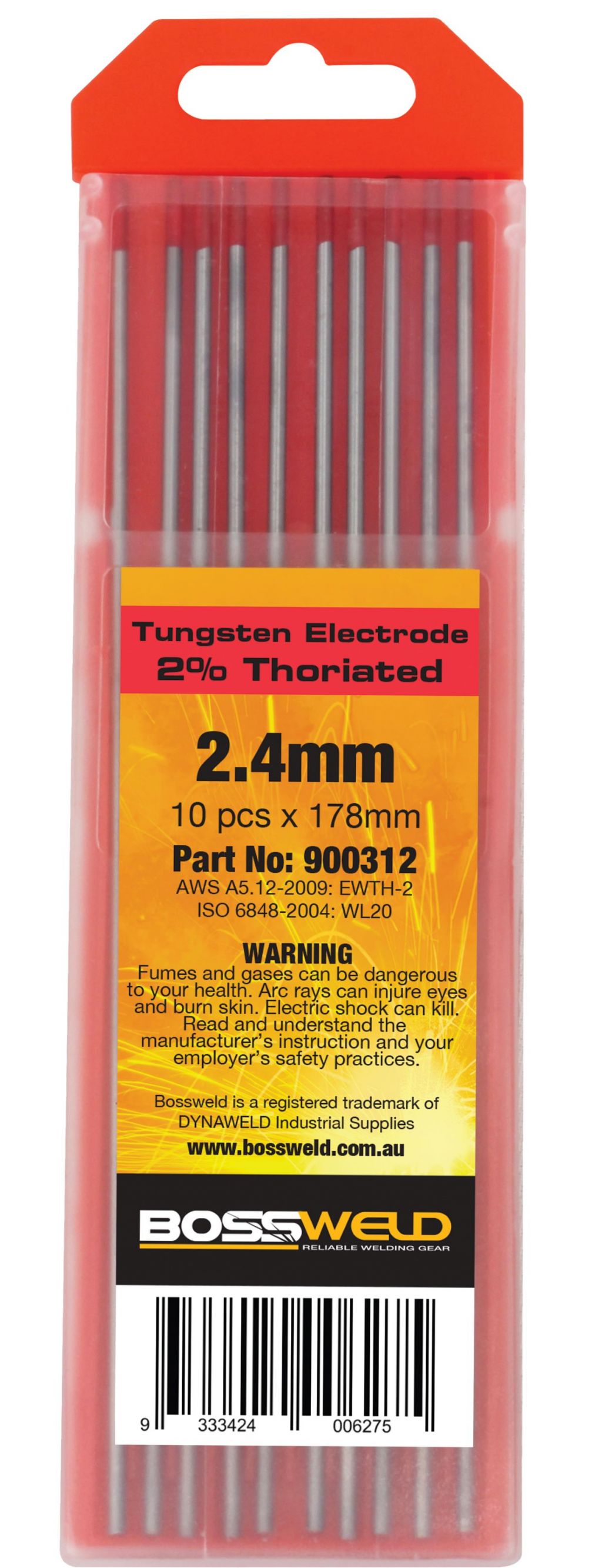 Thoriated Tungsten Electrodes Mm X Mm Pk L T Venables Perth Industrial Tools